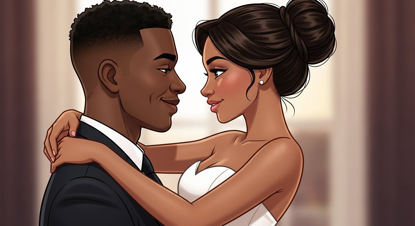 Couple at wedding