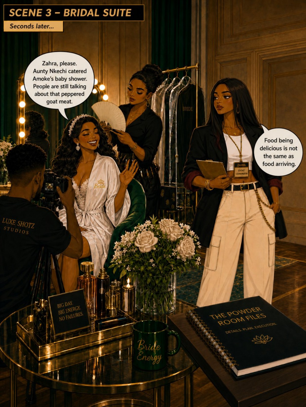 Scene 3 — Bridal Suite