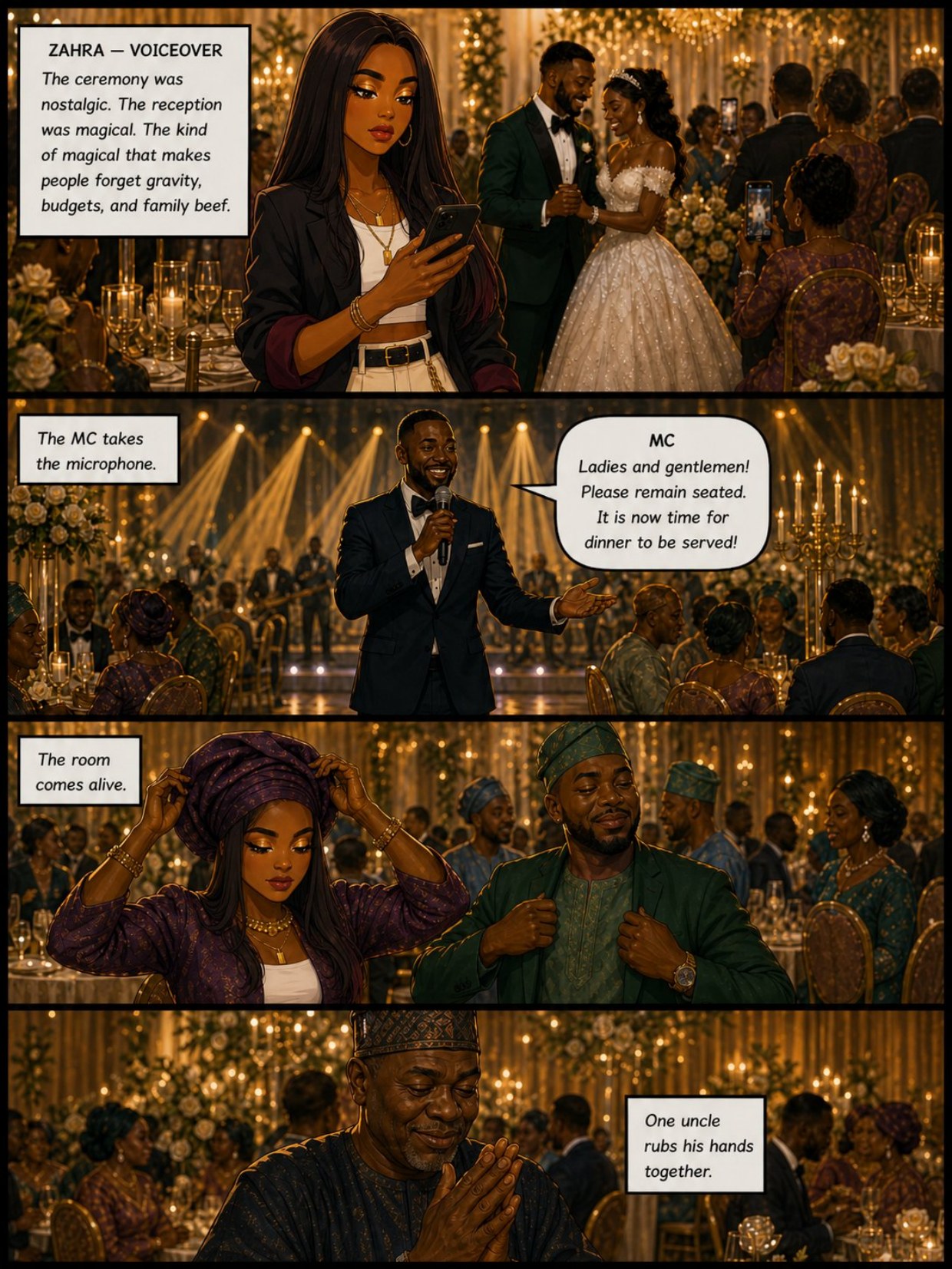 Zahra voiceover — the reception was magical